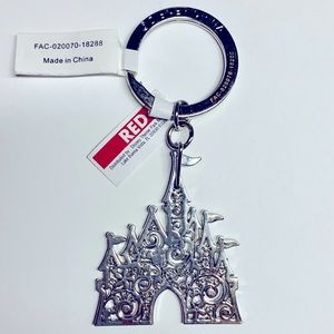 Disney keychain key ring-hidden Mickey castle